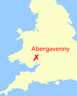 Where Abergavenny lies
