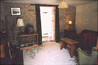 View inside cottage